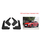 4pcs/Set Car Auto Soft Plastic Splash Flaps Fender Guard, For Audi A3 Hatchback Sport 2021
