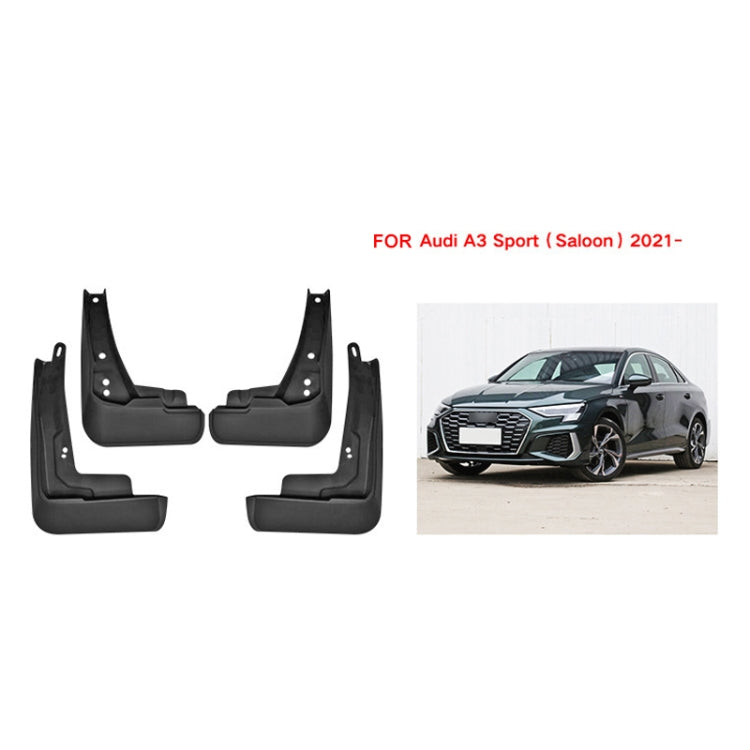 4pcs/Set Car Auto Soft Plastic Splash Flaps Fender Guard, For Audi A3 Sedan Sport 2021
