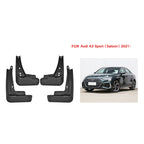 4pcs/Set Car Auto Soft Plastic Splash Flaps Fender Guard, For Audi A3 Sedan Sport 2021