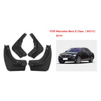 4pcs/Set Car Auto Soft Plastic Splash Flaps Fender Guard, For Mercedes-Benz E-class 2016
