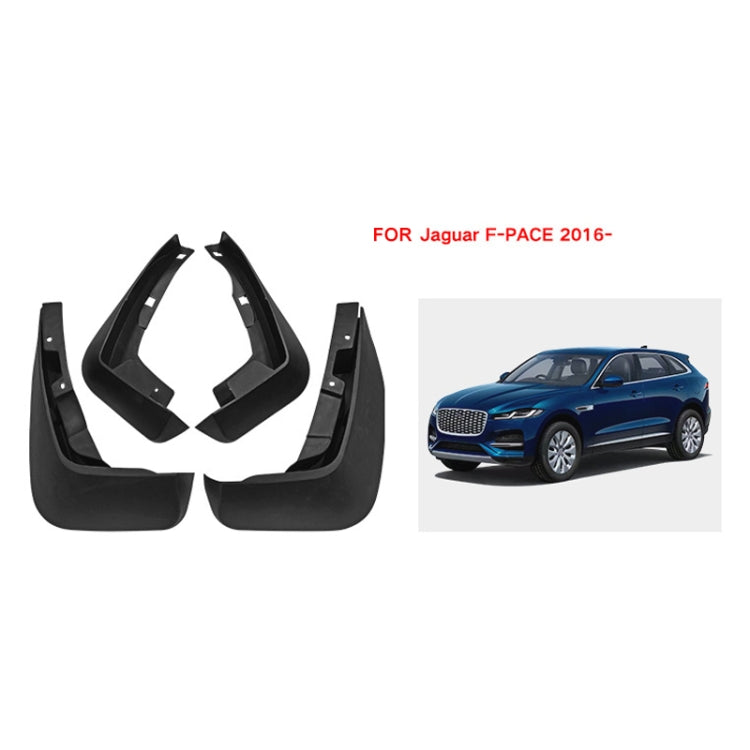 4pcs/Set Car Auto Soft Plastic Splash Flaps Fender Guard, For Jaguar F-pace 2016-2023