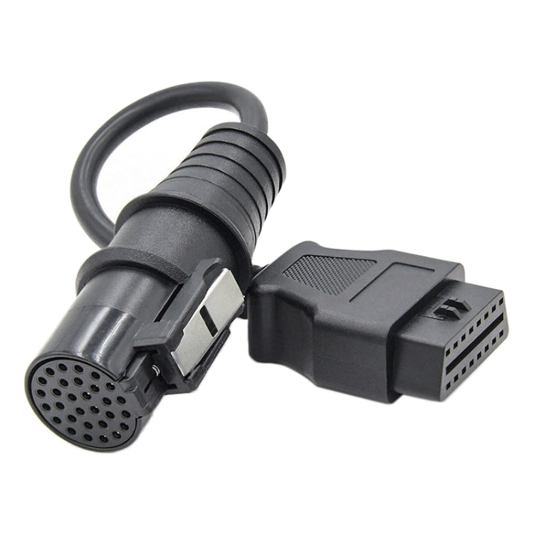 30 Pin Male to OBDII 16 Pin Female Truck Adapter Cable, For Iveco