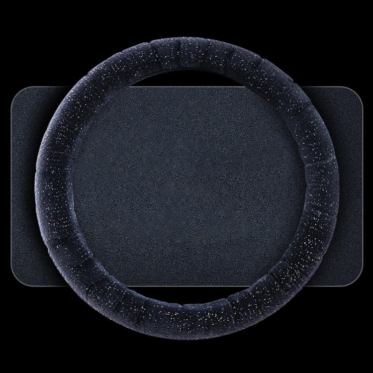 Car Universal Self Heating Plush Warm Anti-skid Steering Wheel Cover, Diameter: 38cm, Round Style