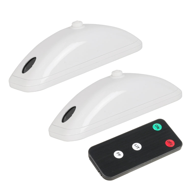 H901 2pcs Car Remote Pilot Light Warning Light Dual Flash Light — White