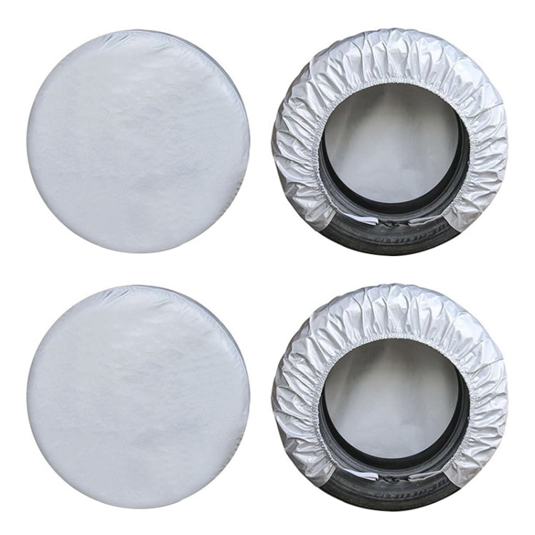 4pcs / Set Car Tire 420D Oxford Cloth Protective Cover, Diameter: 83-89cm, Width: 34cm