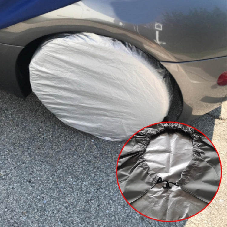 4pcs / Set Car Tire 420D Oxford Cloth Protective Cover, Diameter: 83-89cm, Width: 34cm