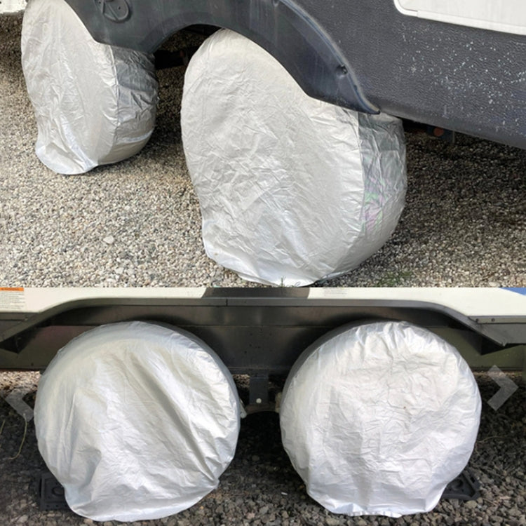 4pcs / Set Car Tire 420D Oxford Cloth Protective Cover, Diameter: 101-106cm, Width: 40cm