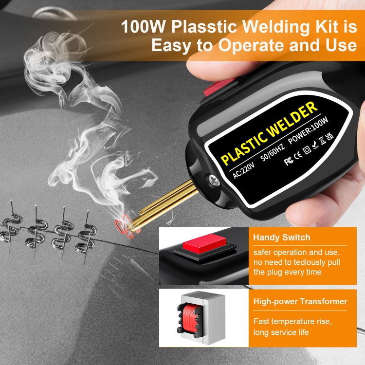Hot Stapler Plastic Welding Machine Car Bumper Repair Kit Plier, EU Plug — view 3