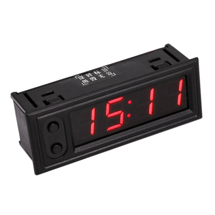 3 in 1 DC5-50V Car High-precision Electronic LED Luminous Clock + Thermometer + Voltmeter — 3 in 1 DC5-50V Blue