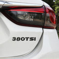 Car 380TSI Pattern 3D Metal Personalized Decorative Stickers, Size: 11.5x2.5x0.5cm