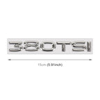 Car 380TSI Electroplated 3D Metal Personalized Decorative Stickers, Size: 15x2.5x0.5cm — view 3
