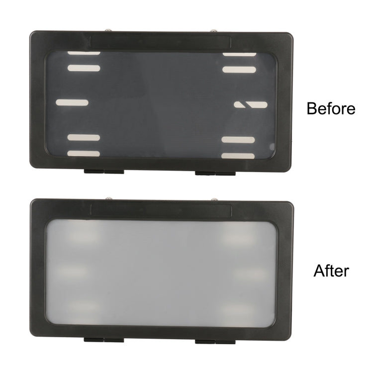 Car Single Plate Atomized License Plate Frame, US Standard