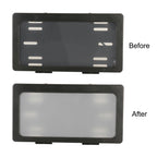 Car Single Plate Atomized License Plate Frame, US Standard