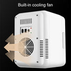 8L 37-48W Tempered Glass Panel Car / Home Mini Refrigerator, EU Plug, 8L, EU Plug , 8L, EU Plug