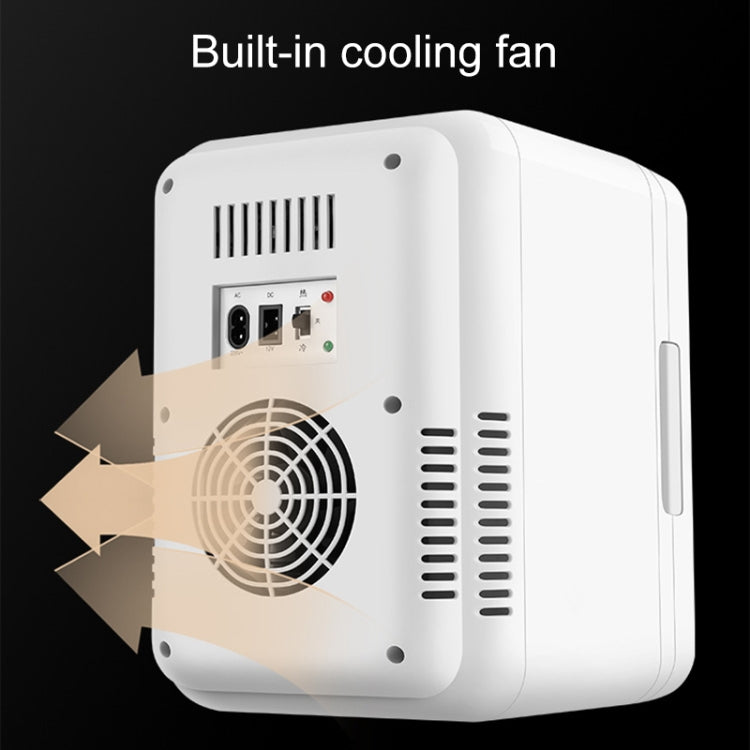 8L 37-48W Tempered Glass Panel Car / Home Mini Refrigerator, EU Plug, 8L, EU Plug , 8L, EU Plug