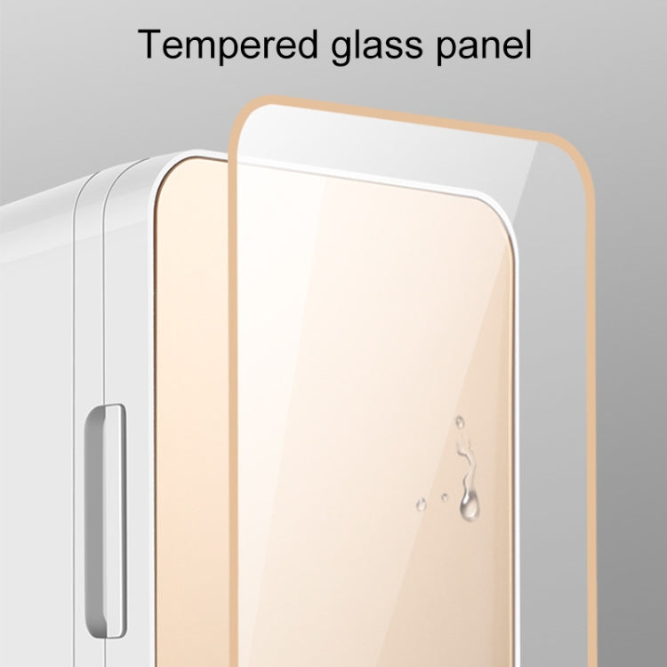 8L 37-48W Tempered Glass Panel Car / Home Mini Refrigerator, EU Plug, 8L, EU Plug , 8L, EU Plug