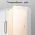 8L 37-48W Tempered Glass Panel Car / Home Mini Refrigerator, EU Plug, 8L, EU Plug , 8L, EU Plug
