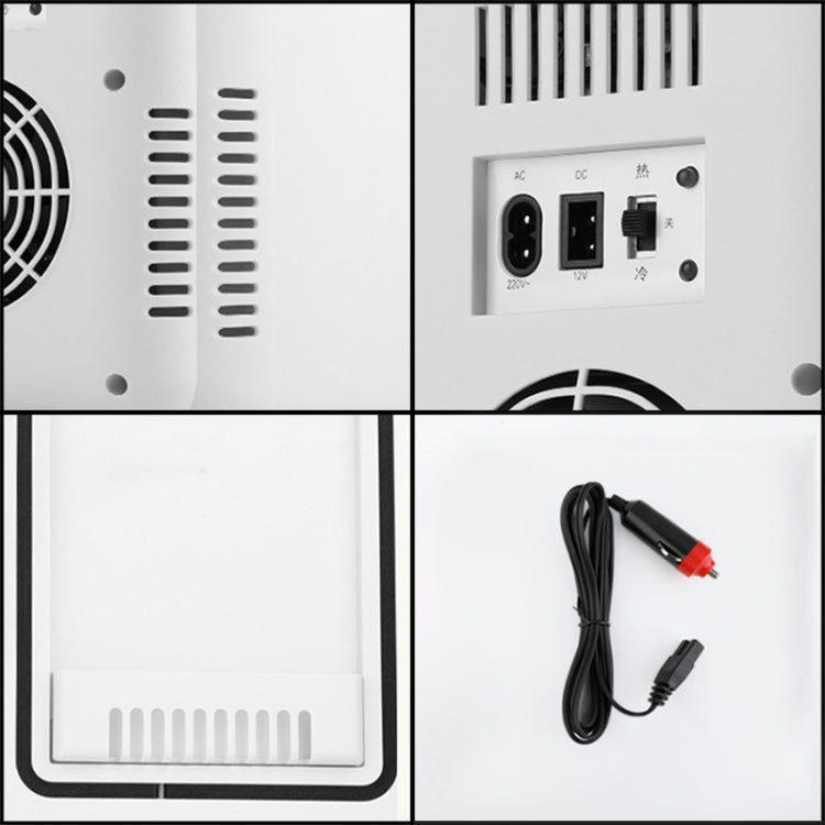 8L 37-48W Tempered Glass Panel Car / Home Mini Refrigerator, EU Plug, 8L, EU Plug , 8L, EU Plug