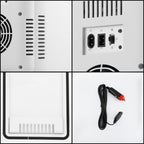 8L 37-48W Tempered Glass Panel Car / Home Mini Refrigerator, EU Plug, 8L, EU Plug , 8L, EU Plug