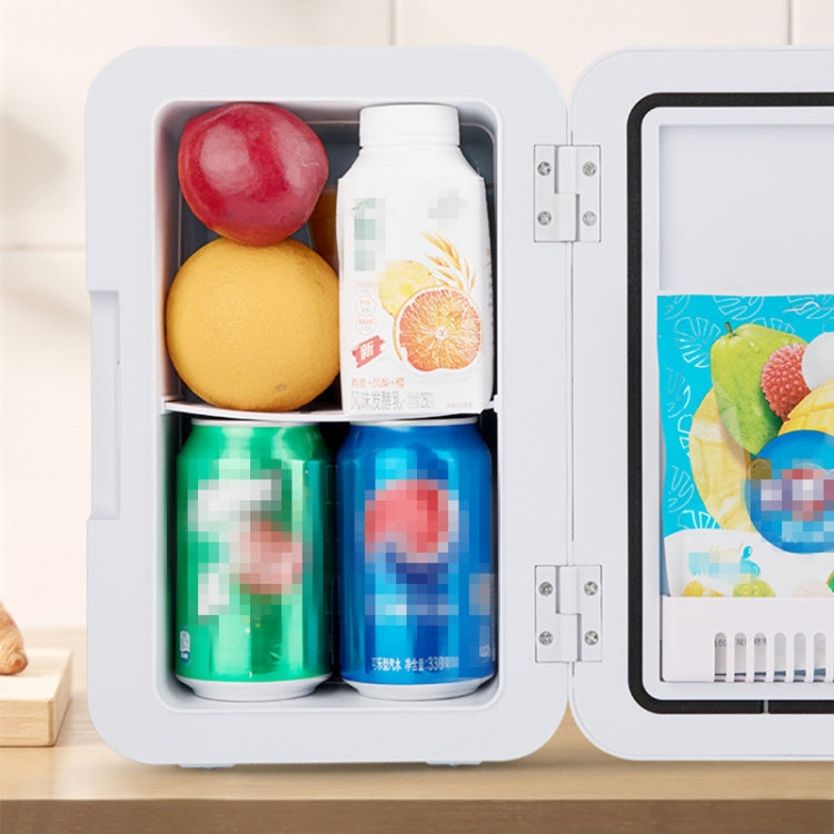 8L 37-48W Tempered Glass Panel Car / Home Mini Refrigerator, EU Plug, 8L, EU Plug , 8L, EU Plug