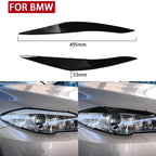 Pair Car Lamp Eyebrow Soft Decorative Sticker for BMW 5 Series F10 2010-2013