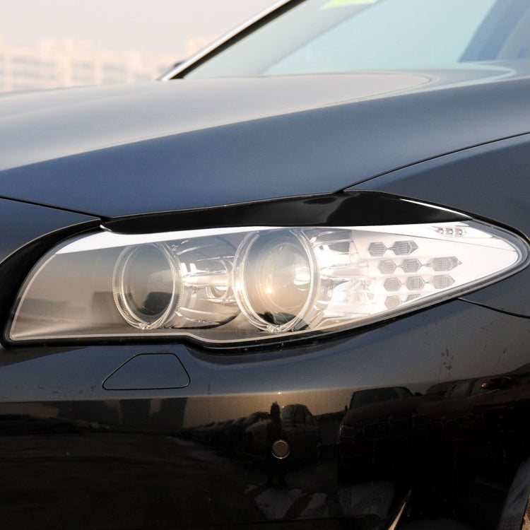 Pair Car Lamp Eyebrow Soft Decorative Sticker for BMW 5 Series F10 2010-2013