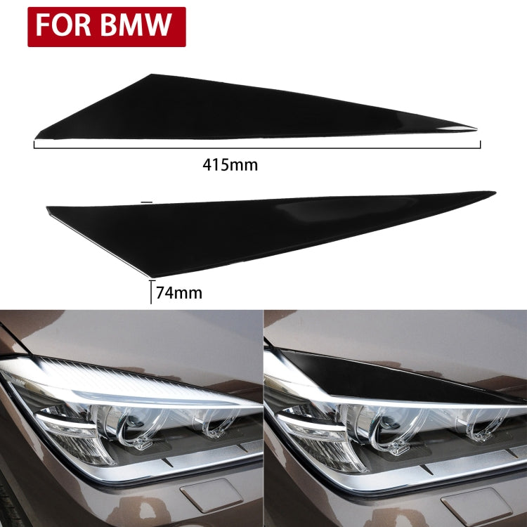 Pair Car Lamp Eyebrow Soft Decorative Sticker for BMW X1 E842 2009-2014