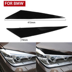 Pair Car Lamp Eyebrow Soft Decorative Sticker for BMW X1 E842 2009-2014