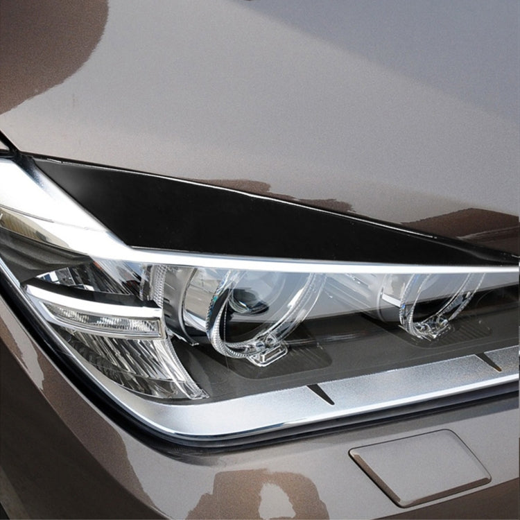 Pair Car Lamp Eyebrow Soft Decorative Sticker for BMW X1 E842 2009-2014
