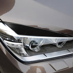 Pair Car Lamp Eyebrow Soft Decorative Sticker for BMW X1 E842 2009-2014