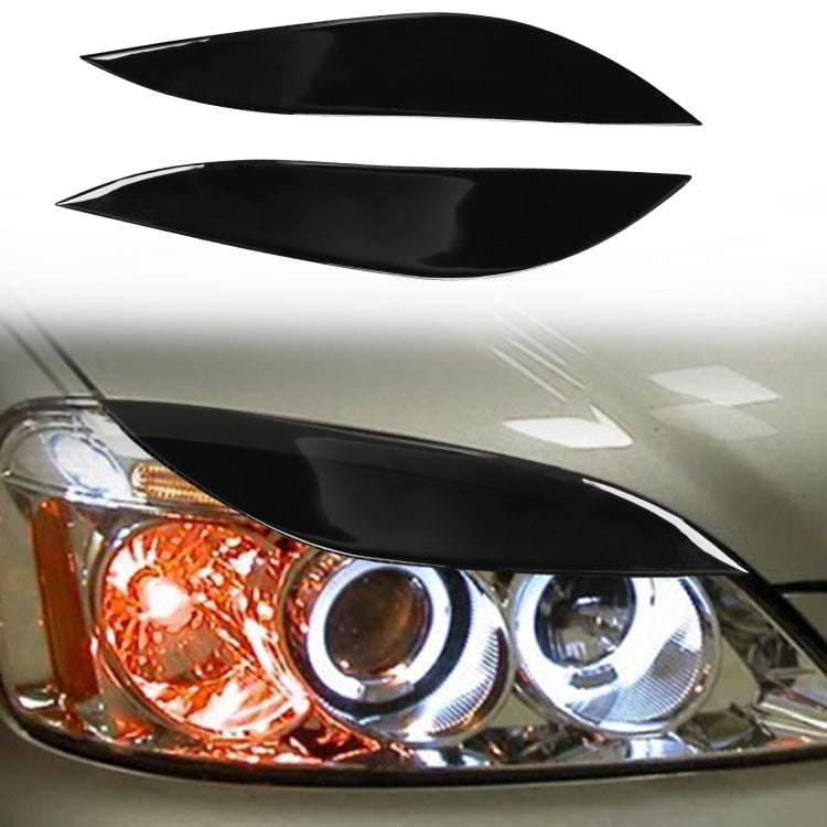 Pair Car Lamp Eyebrow Soft Decorative Sticker for Honda Civic 2001-2003