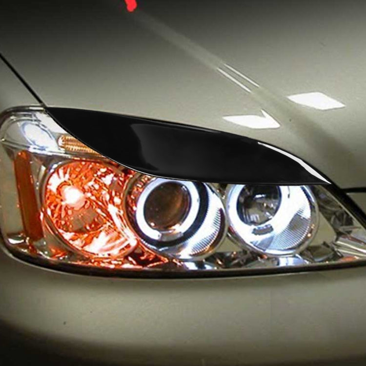 Pair Car Lamp Eyebrow Soft Decorative Sticker for Honda Civic 2001-2003