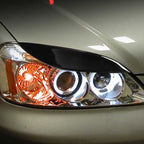 Pair Car Lamp Eyebrow Soft Decorative Sticker for Honda Civic 2001-2003