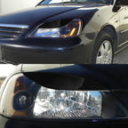 Pair Car Lamp Eyebrow Soft Decorative Sticker for Honda Civic 2001-2003