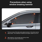 Car Multi-functional Emergency Safety Hammer Temporary Parking Dual Number Plate