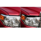 Pair Car Lamp Eyebrow Soft Decorative Sticker for Toyota Tundra 2014-2018