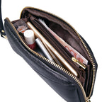 2-Folding Square Genuine Leather Handbag