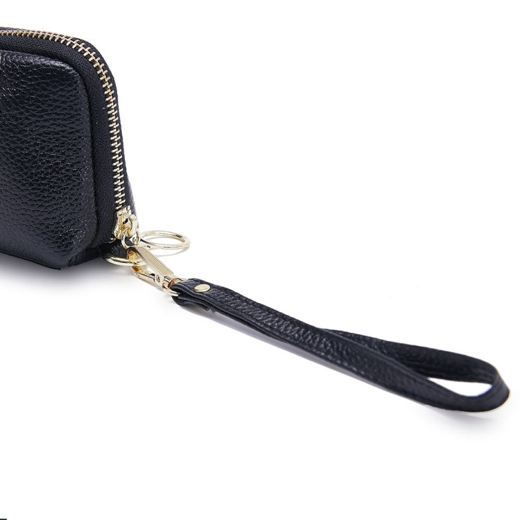 2-Folding Square Genuine Leather Handbag
