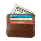 KB108 Antimagnetic RFID Fashion Crazy Horse Texture Bus Credit Card Package burglar brush