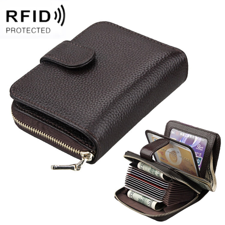 KB132 Female Style Full Grain Cow Leather Multifunctional RFID Wallet/ Card Bag/ Driving License Package