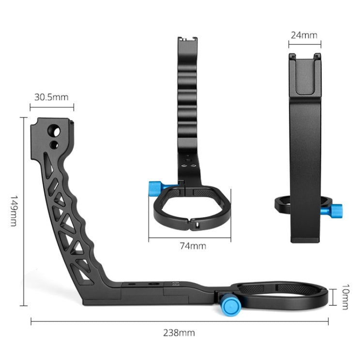 YELANGU A69 Lifting Handle Pot Handheld Stabilizer Extension Mount for DJI Ronin SC