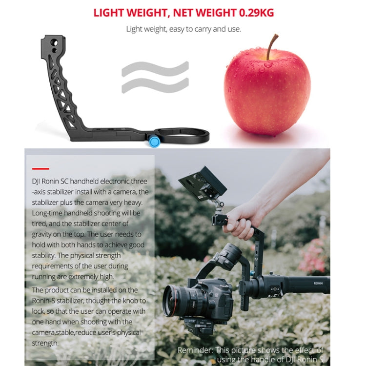 YELANGU A69 Lifting Handle Pot Handheld Stabilizer Extension Mount for DJI Ronin SC