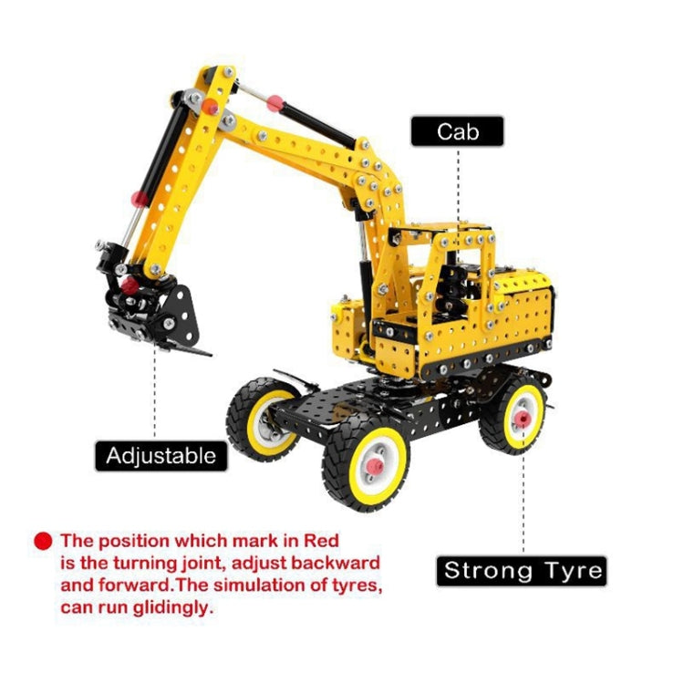 MoFun SW-007 502 PCS DIY Stainless Steel Excavator Assembling Blocks