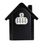 Hut Shape Password Lock Storage Box Security Box Wall Cabinet Safety Box, with 1 Key