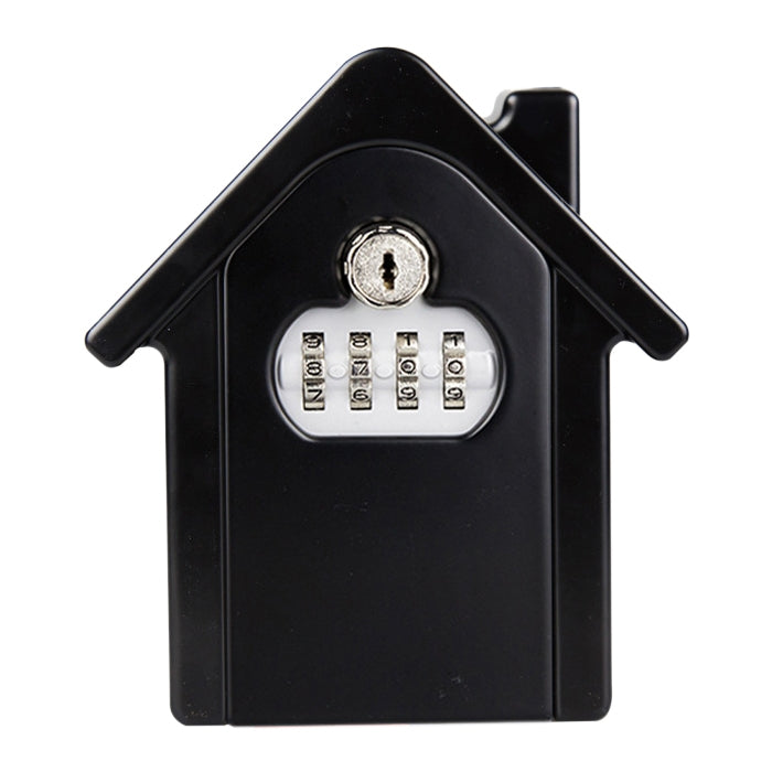 Hut Shape Password Lock Storage Box Security Box Wall Cabinet Safety Box, with 1 Key