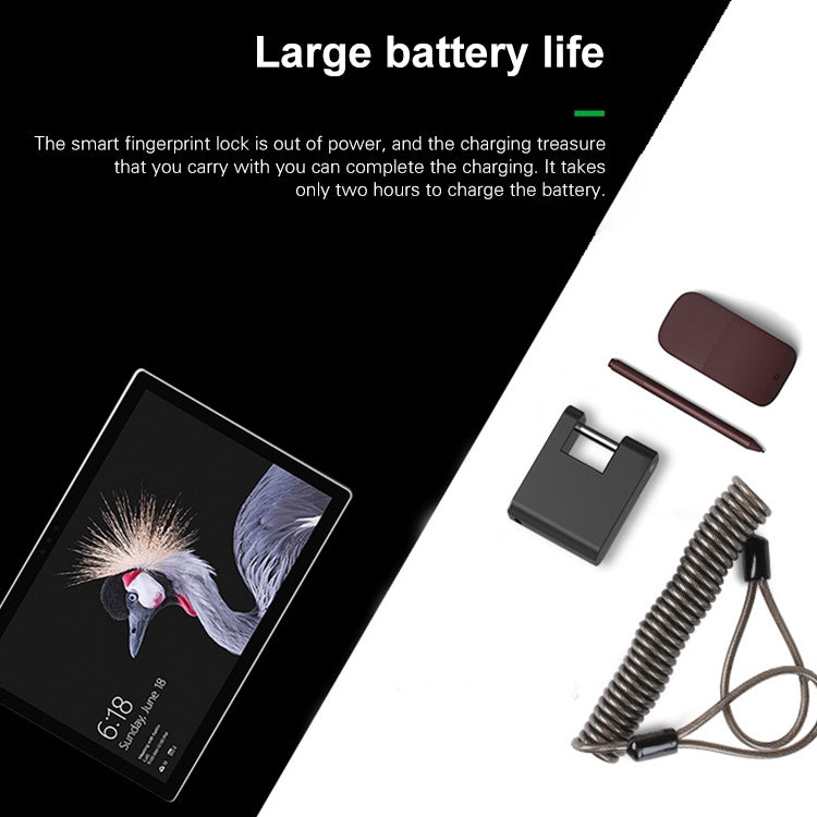 XB30F Mini Smart Fingerprint Padlock Trolley Case Lock