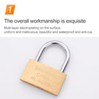 Copper Padlock Small Lock, Style: Short Lock Beam, 50mm Not Open, Short, 50mm Not Open