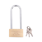 Copper Padlock Small Lock, Style: Long Lock Beam, 60mm Not Open, Long, 60mm Not Open
