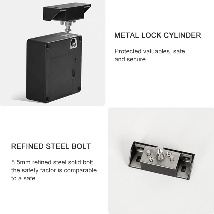 T8+ Non-opening Drawer Lock APP + IC Card Invisible Universal Cabinet Lock