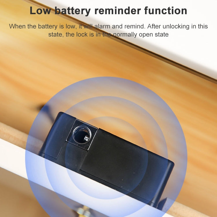 T8+ Non-opening Drawer Lock APP + IC Card Invisible Universal Cabinet Lock